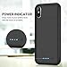 Battery Case for iPhone Xs Max 6200mAh,HETP Rechargeable Extended Battery Pack Charging Case for Apple iPhone Xs Max Protective Backup Cover Portable Charger Case Power Bank (6.5inch) -Black