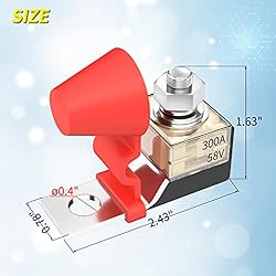 Joinfworld 300A 58V Terminal Mount Fuse Block Kit