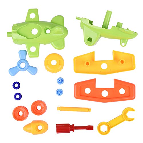 Great Take Apart Toy Set | 4 Piece Vehicle Building Set with Aircraft Karting Train and Car | Includes Plastic Tools for Disassembly | Assembly Toys for Boys and Girls | DIY Tool Set Assembly Kit