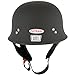 Outlaw T-75 German Style Flat Black Half Helmet - X-Large