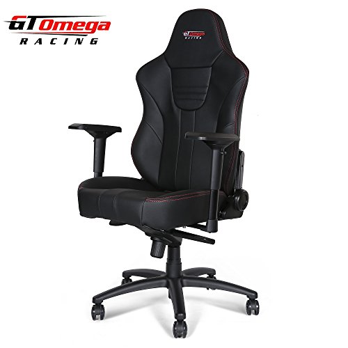 GT-Omega-Racing-MASTER-XL-Sedia-da-ufficio-ideale-per-i-gamer-in-pelle-colore-nero