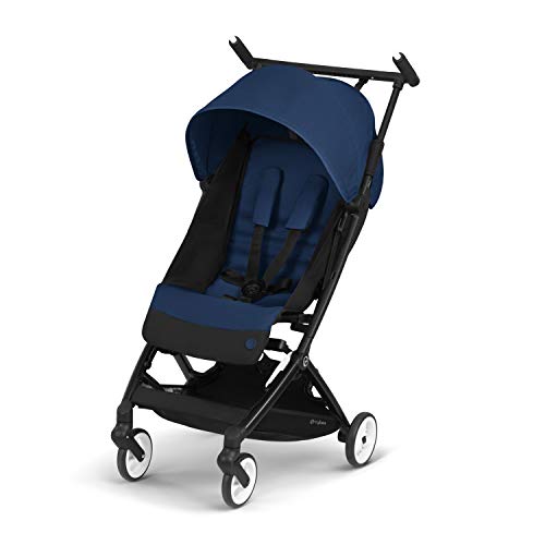 Cybex Gold Libelle, Ultra Compact Pushchair, Cabin luggage compliant, From 6 Months to 22 kg (Approximately 4 Years), Including Rain Cover, Navy Blue