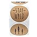 Rustic Mountain Baby Shower Stickers / 8 Adventure Birthday Party Designs / 1.5