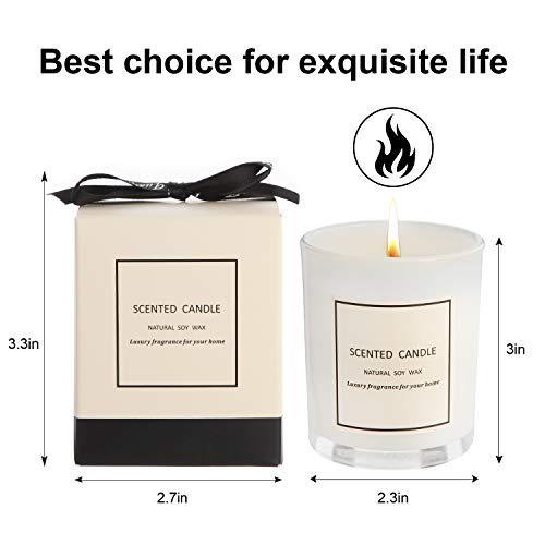 Gifts for Women Scented Candles 100% Pure Natural Soybean Wax with Strongly Fragrance Essential Oils for Stress Relief and Aromatherapy - Thumbnail 3