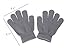 Pinksee Kids Boys Girls Winter Warm Stretchy Knitted Magic Gloves Gray