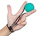 Secure Stress Ball on a String - Perfect for Stress Relief, Hand Exercise, Strengthening, Rehabilitation - Medium Density All with Exercise Guide - No Falling or Rolling Away (Medium - Green)