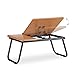 Relaxdays Tilting Laptop Table, MDF Notebook Lapdesk for Your Bed, Tray HxWxD: 23.5 x 56.3 x 31.6 cm, Naturalthumb 2