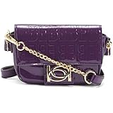New Bebe Logo Purse Hand Bag Crossbody Or Clutch Removable Chain Strap Purple Handbags Amazon Com