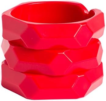 Ring Teething Toys for Infant Babies: BPA Free Baby Teether Chew Toy - 3 Rings