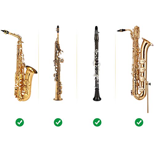 image for 24 Pieces Eison Food Grade Alto Tenor Saxophone Mouthpiece Cushions Sa
