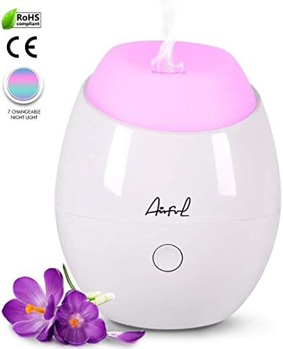 AirFul Aromatherapy Mini Oil Diffuser Humidifier, 120ml USB Portable Travel Ultrasonic Small Aroma Difusers for Essential Oils (White)