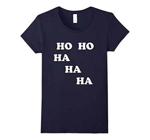 Womens HO HO HA HA HA Laughter Yoga Tee Shirt Students Teachers XL Navy