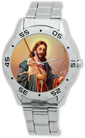 Classic Jesus Christ Analogue Stainless Steel Men's Watch