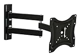 Mount-It! TV Wall Mount Bracket Full Motion Computer Monitor Arm, Swivel Tilting Corner Bracket for 23-42 inch Screen LCD LED Plasma 4K Flat Panel Screen TV, up to VESA 200 66 Lb Capacity (MI-2041L)