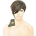 VRZ Short Human Hair Wigs Cute Pixie Cut Wigs Medium Cap Size Natural Color (XJK)
