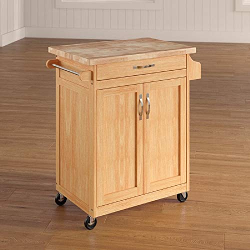 Homelity Mobile Kitchen Island Cart on Wheels, Small Rolling Cutting