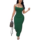 HTD Women Summer Sexy Bodycon Maxi Dress Casual Slim Long Dresses