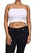 Bubble B Women's Plus Size Seamless Solid Bandeau Tube Top One Size White