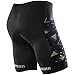 NOOYME Men's Cycling Shorts with 3D Padded Jet Black with Color Block Design Bike Shorts