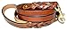 Soft Touch Collars Leather Braided Dog Leash, Brown 6ft x 3/4 Inch, Naturally Tanned 6 Foot Full Grain Leather Lead