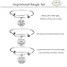 iJuqi Friendship Bracelet - 3 PCS Stainless Steel, White, Size No Size