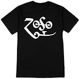 Led Zeppelin White Zoso Logo T-shirt Medium
