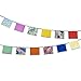 Talking Tables Cuban Fiesta Colorful Floral Banner Decor with Pom Pom Detail for your Home Décor or Colorful Party, Multicolor