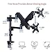 Dual Monitor Stand – Articulating Gas Spring Monitor Arm, Adjustable VESA Mount Desk Stand – Fits 17 to 32 inch LCD Computer Monitors up to 20lbs (Black)thumb 4