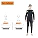 Mens Wetsuit Full Suit,Dark Lightning Long Sleeve Jumpsuit for Scuba Diving Surf Snorkeling, Thick and Warm Neoprene Wetsuit Men in 3mm and 5/4mm, Black