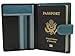 Visconti Soft Leather Secure RFID Blocking Passport Cover Wallet - POLO 2201, Blue/Multi, One Size
