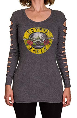 Guns N Roses Ladies Distressed Logo 