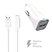 Motorola Moto Z Play Charger Fast Type-C USB 2.0 Cable Kit by Ixir - {Fast Wall Charger + Fast Car Charger + 2 Type-C Cable}