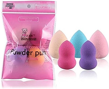 Rongron 5PCS Pro Beauty Flawless Makeup Foundation Puff Multi Shape Sponges Blender