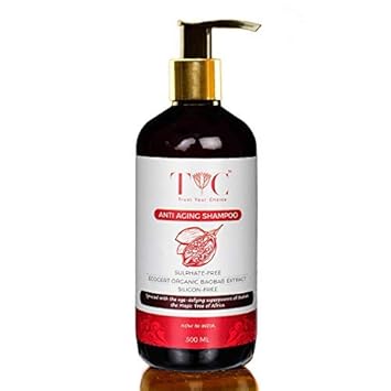 TYC Anti Aging Hair Repair and Anti Hair Fall Shampoo | Hair Damage Control Shampoo For Men & Women| Herbal Aqua and BAOBAB Protein Natural Shampoo | Sulphate Free, Silicon Free, Paraben Free - 300 ML