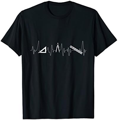 Architect GiftsArchitect T Shirt Architecture Tool Heartbeat Pulse T-ShirtOEKO-TEX STANDARD 100