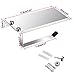 Sumnacon Stainless Steel Bathroom Tissue Holder with Mobile Phone Storage Shelf - Wall Mount Wipes Holder/Dual Paper Towel Dispenser/Hooks/Tower (Thin)