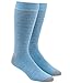 Woodland Stripe Light Blue and Khaki Men's Cotton Blend Dress Socks