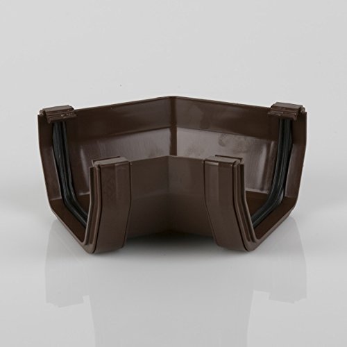 Brett Martin 135 Degree Angle for 114mm Squarestyle Gutter System Brown BR059BR