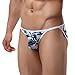 TIAOBU US Men's Camouflage Bikini Underwear Panty Briefs Size Medium Blue Camouflage