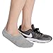 No Show Liner Socks Women - Cotton Low Cut Socks Sports Casual Non Slip 6 PCS in Black,White and Grey