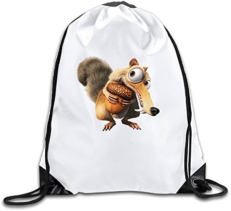 Ice Age Ray Romano John Leguizamo Denis Leary White Drawstring Backpack Sport Bag For Men&amp;women