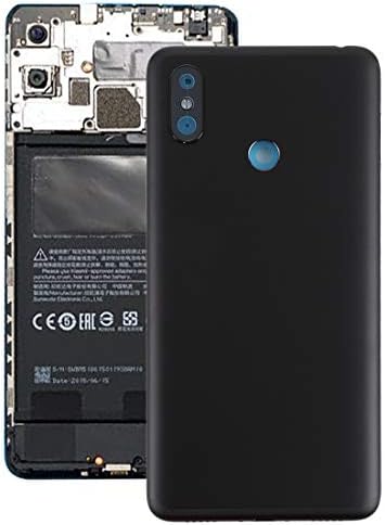 Wngjianbog Smartphone Spare Accessories Back Cover for Xiaomi Mi Max 3(Black) (Color : Black)