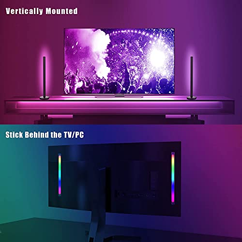 Toocking Ambient Lighting Bars,Music Sync Smart LED Light Bar with App & Remote Control,Multi-Mode Bluetooth Play RGB Light Bar with Timer,Dimmable Ambient Backlight for TV/PC,Gaming,Bedroom,Party