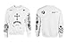 Allntrends Women's Sweatshirt Justin Bieber Tattoo Medium White