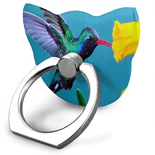 Ring Holder Hummingbirds Magic in The Air Cat Type Ring Cell Phone Stand Adjustable 360Ã‚Â° Rotation Phone Stand for IPad Phone X/6/6s/7/8/8 Plus/7, Galaxy S9/S9 Plus/S8/S7 Android Smartphone