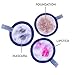 Just Add Water! Reusable Makeup Remover Cloth Pads 5 Pack + 1 Bamboo Exfoliator Mitten, Premium Microfiber Pads Machine Washable up to 1000 Times
