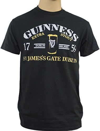 Guinness Logo St. James's Gate Dublin,Black,Large
