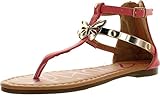 Dev-56 Little Girls Strappy Flat Thong Sandals with Butterfly Design