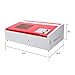 Orion Motor Tech 40W Co2 Laser Engraving Cutting Machine, 12 x 8 Inches K40 Desktop DIY Wood Laser Engraver Cutter with Air Exhaust Fan