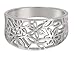 Sterling Silver Victorian Leaf Filigree Vintage Style Ring (Sizes 3-15)